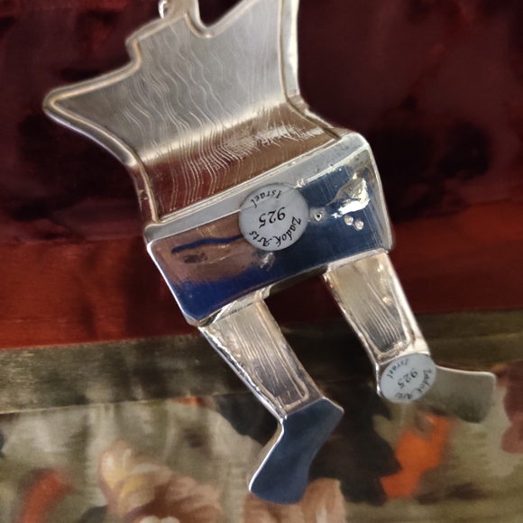 VTG Zadok Arts 925 Modernist Silver Figurine/Sculpture Holder - Picture 10 of 14